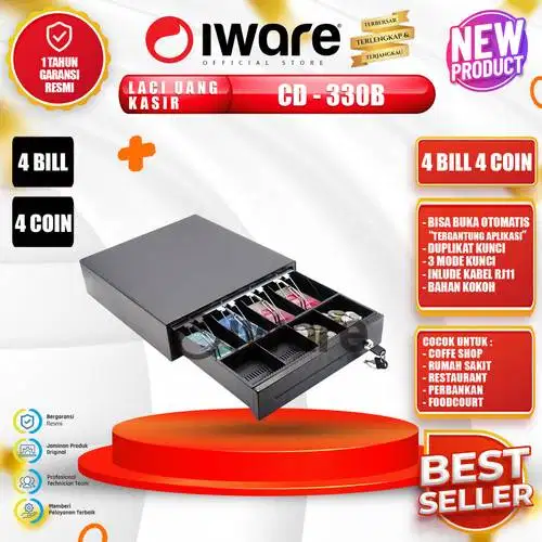 Cash Drawer Laci Uang Kasir Mini Iware CD-330 CD-339