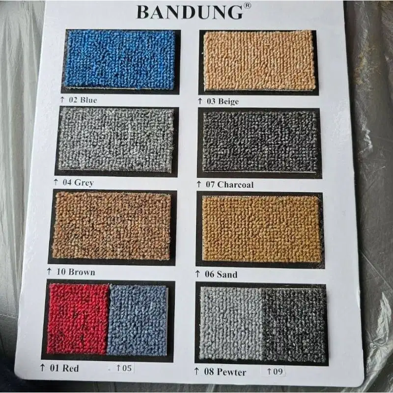 Karpet Roll Meteran | Karpet Lantai Warna Polos Lebar 4m