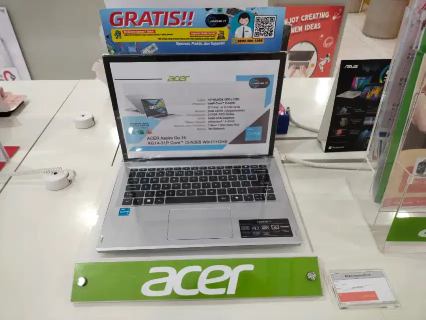 PROMO CASH/CREDIT LAPTOP ACER GO 14 ( ASUS/HP/LENOVO/ADVAN)