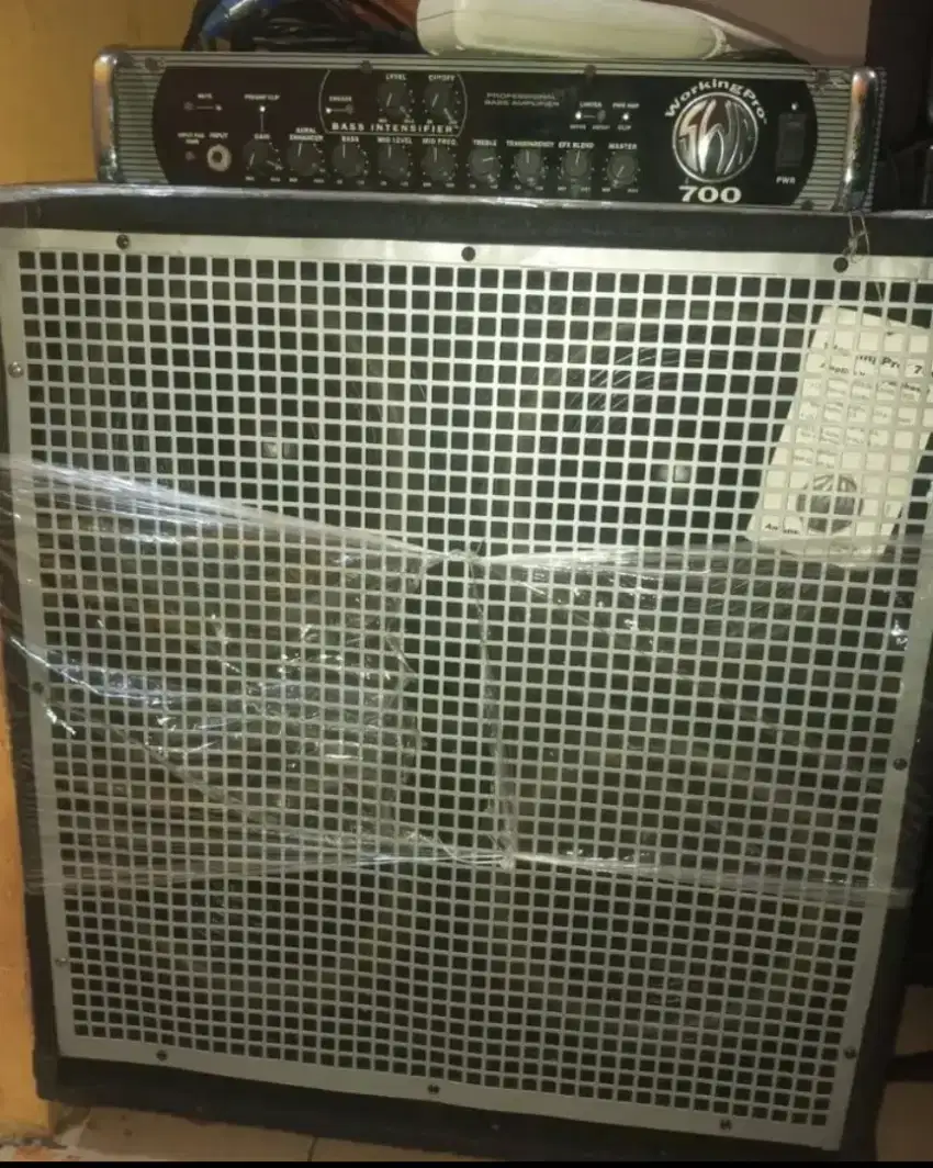 Amplifier Bass SWR Working Pro 700 Original Cabinet 10 Inch x 4 Costum
