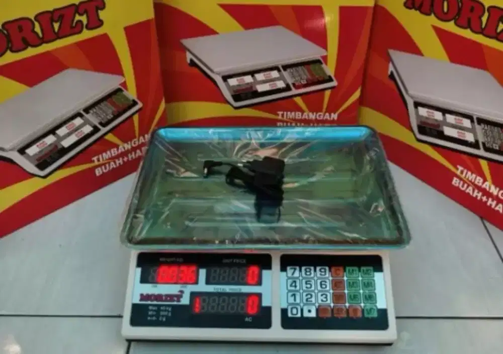 Timbangan digital 40kg meja 2 display