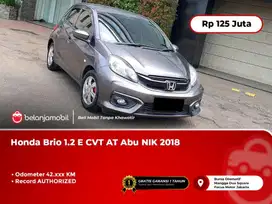 [LOW KM] Honda Brio 1.2 E CVT AT Abu NIK 2018/2019