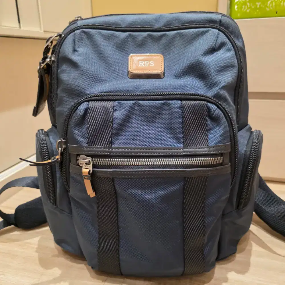 Preloved Tas ransel backpack Tumi Alpha Bravo Navy Authentic