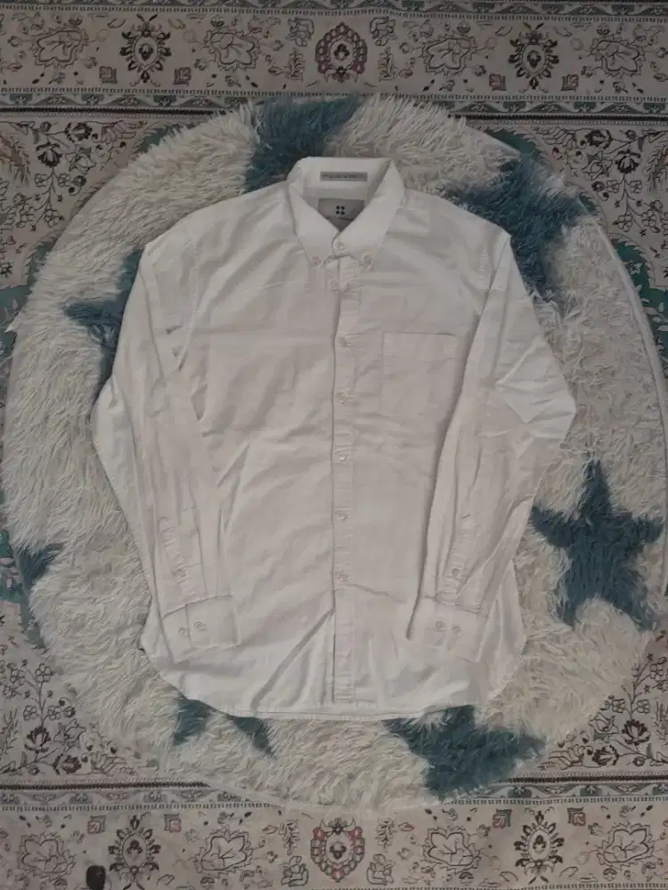 Kemeja Putih Salt n Pepper Lengan Panjang Size L