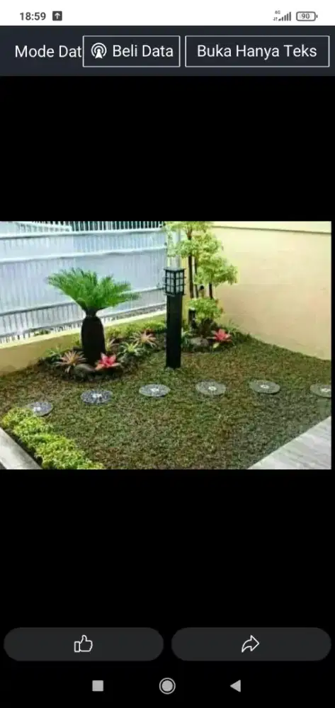 bikin tanaman sintetis permeter