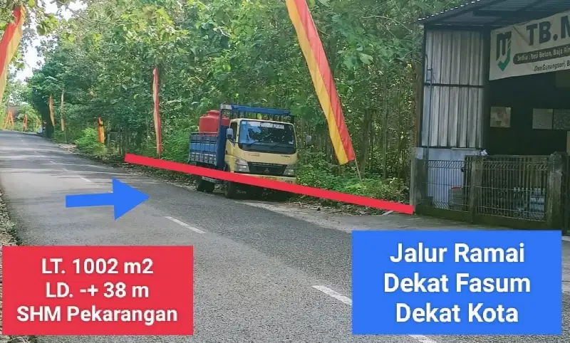 Dijual Tanah murah strategis mangku Jalan Raya Pindul Gunungkidul 