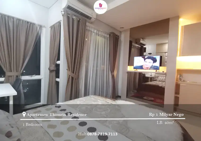Dijual Apartement Thamrin Residence Type I 1BR Full Furnished