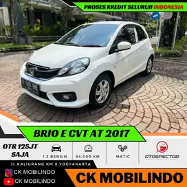 (Km64rb) Honda Brio E CVT Matic 2017 ISTIMEWA Kredit Murah