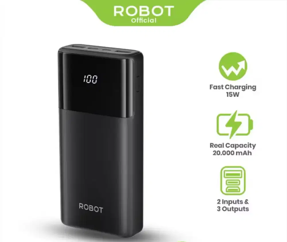 Power Bank Robot RT22s kap 20.000 mAh