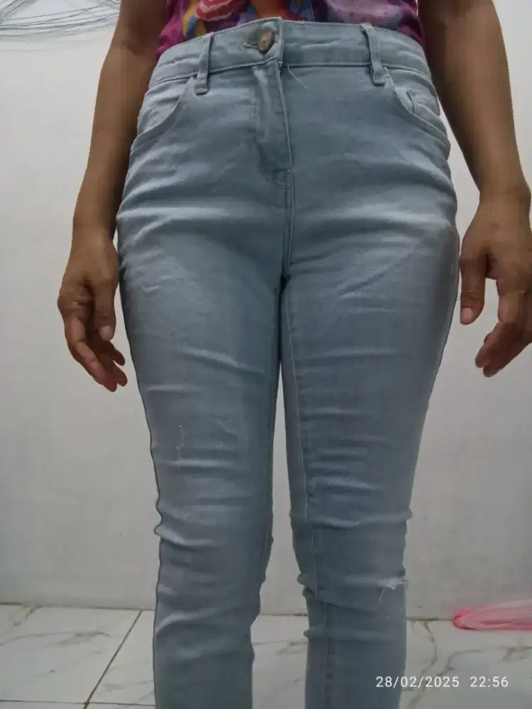 Prelove celana panjang wanita denim zara