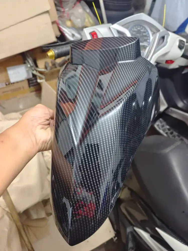 Spakbor depan yamaha soul GT125 carbon hitam