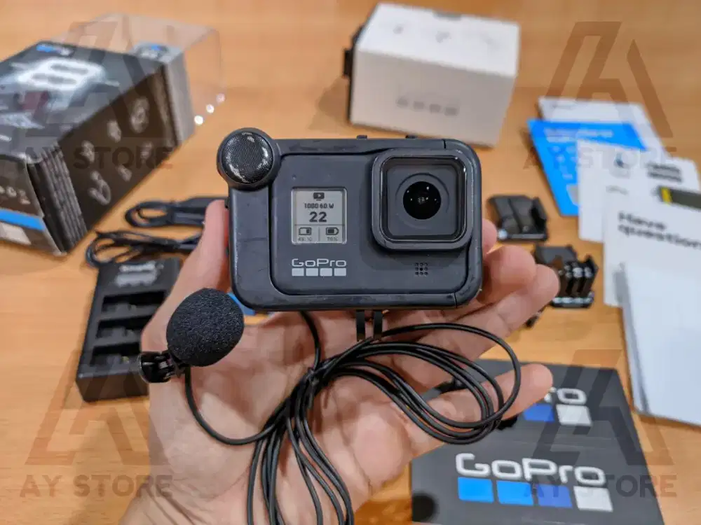 GoPro Hero 8 black paket motovlog mulus