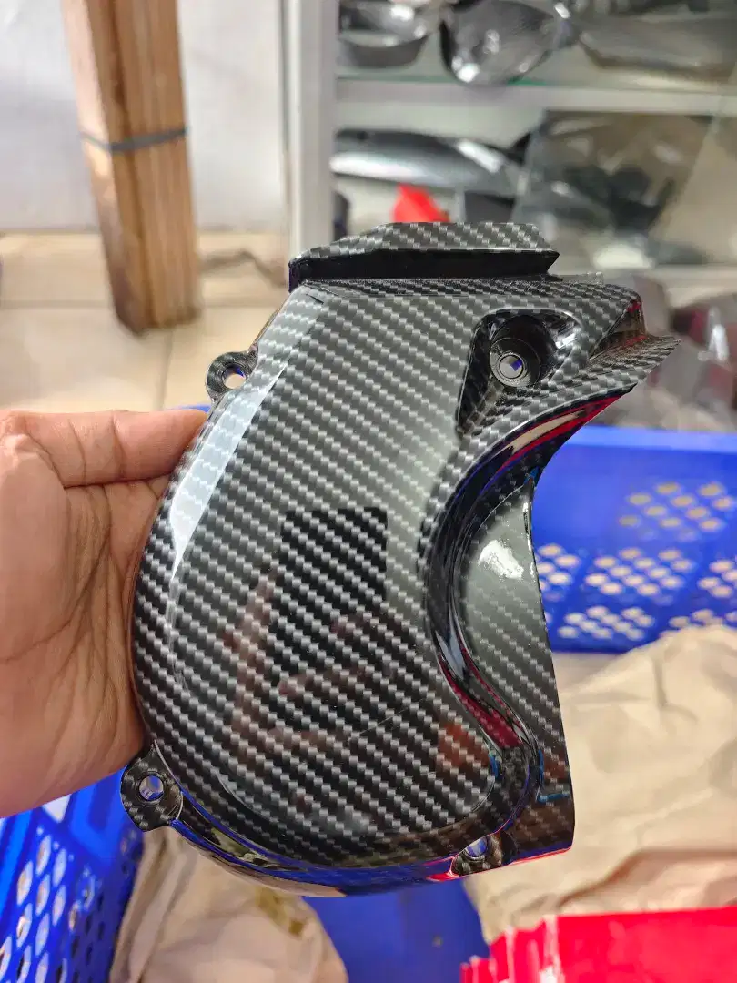 Cover duct air CVT ori yamaha grand filano carbon hitam