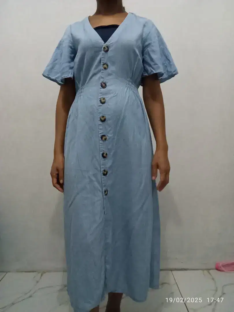 Prelove dress wanita denim zara