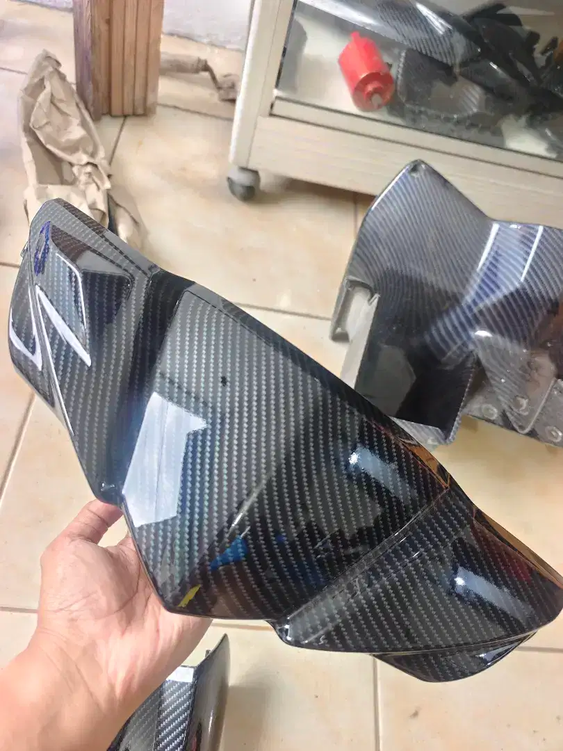 Cover batok depan yamaha mio soul gt 115 carbon hitam