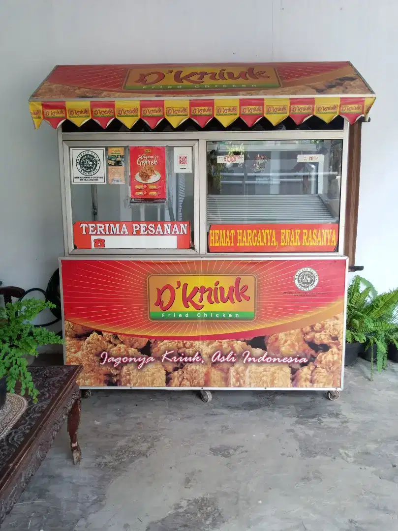 DIJUAL GEROBAK FRIED CHICKEN D'KRIUK