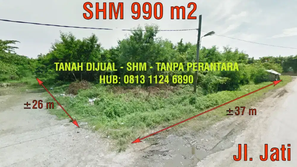 Tanah Disewakan/ Dijual di Jl. Jati, Medan Kota