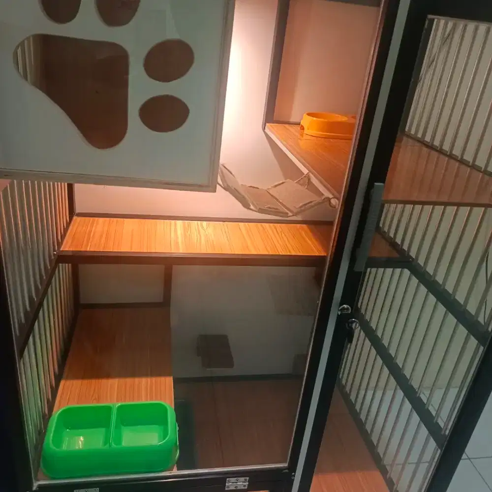 Kandang Kucing Masih Mulus Baru Pakai Sebulan