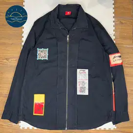 Li-Ning Tactical Cotton Jacket Full Patch - Blue Navy