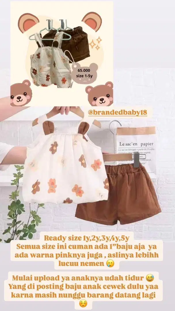 Baju import anak murah