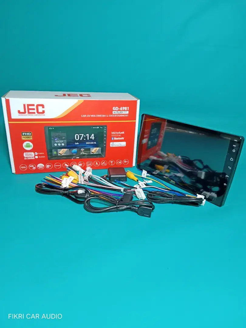 Ples Pasang Head Unit Android JEC seri D-6980 HIMURA 9 2/32 OS12 OLED