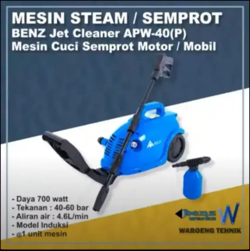 Jet cleaner kodok mesin steam cuci motor mobil AC