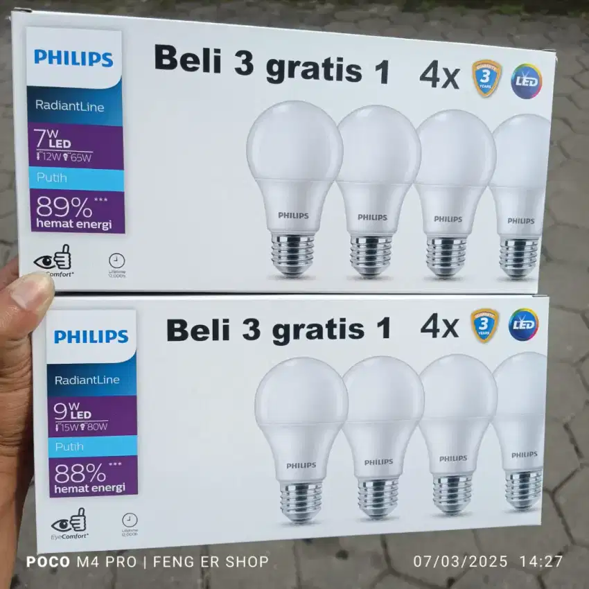 1 Box Lampu LED Philips ( BISA COD )