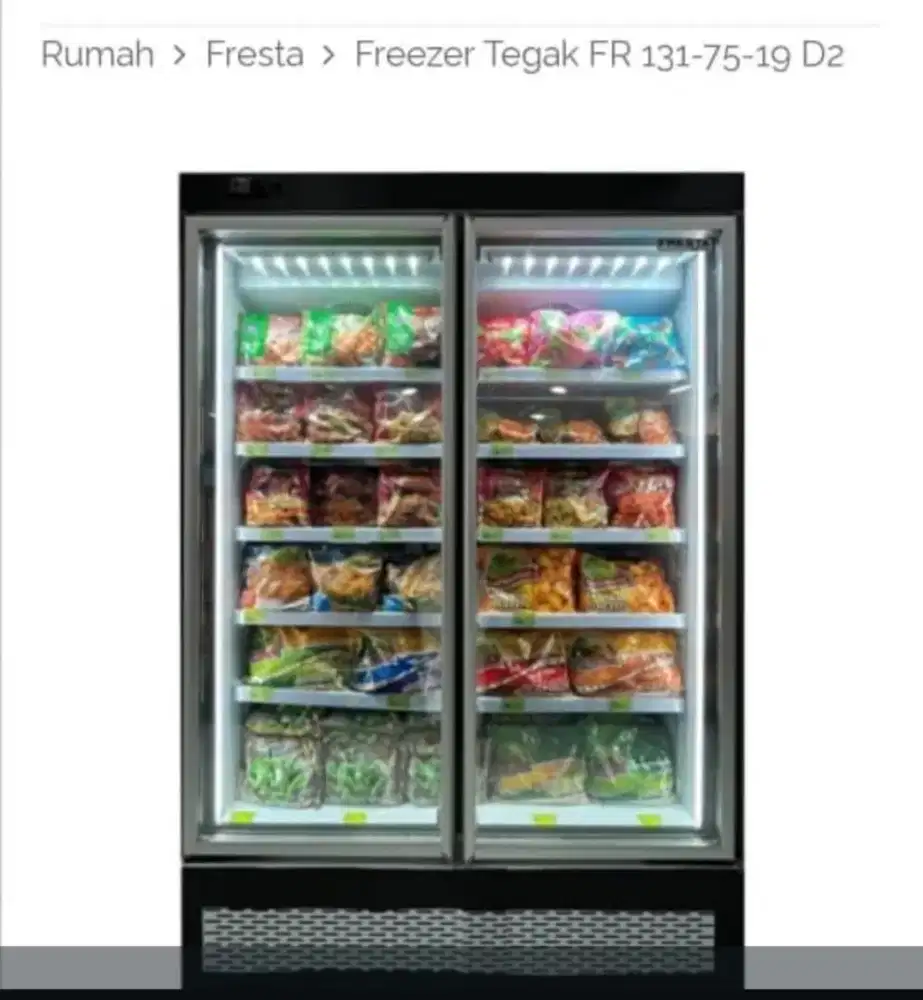 Freezer Standing 750 Liter Merek Fresta Masih Garansi