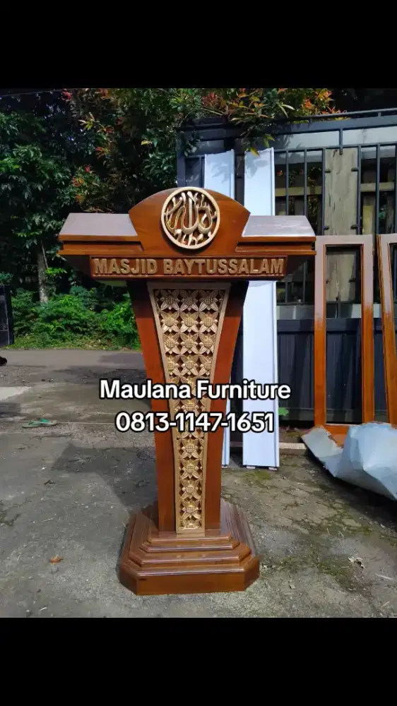 Mimbar masjid podium presiden ready bisa COD