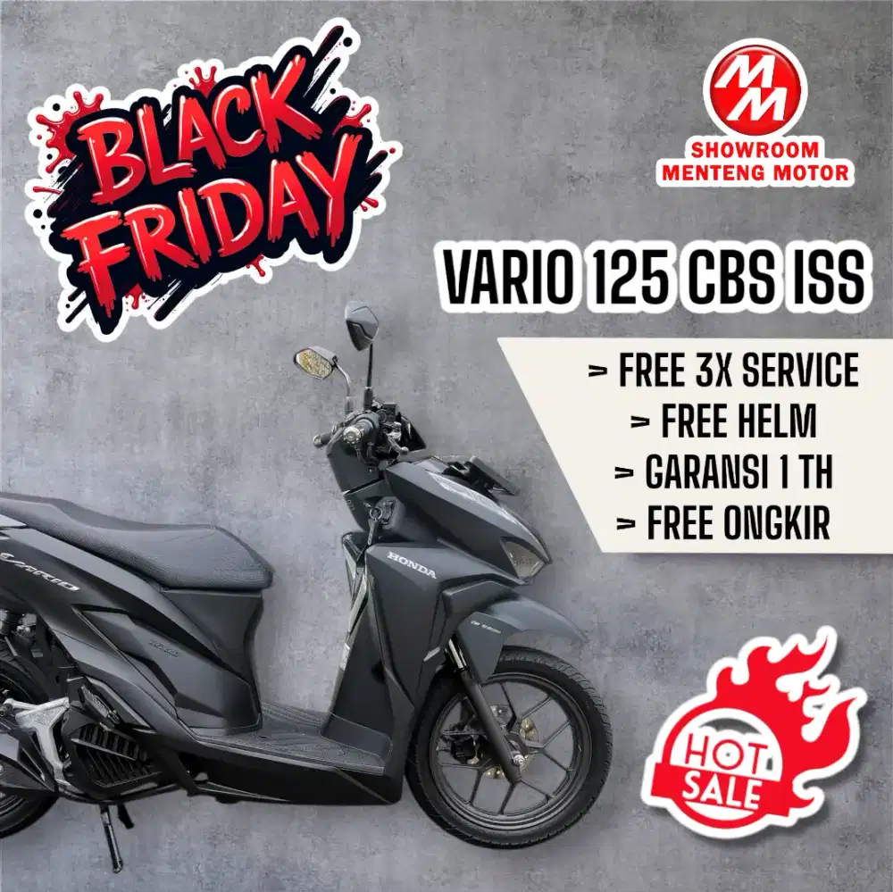 VARIO 125 HITAM TH 2020, BERGARANSI