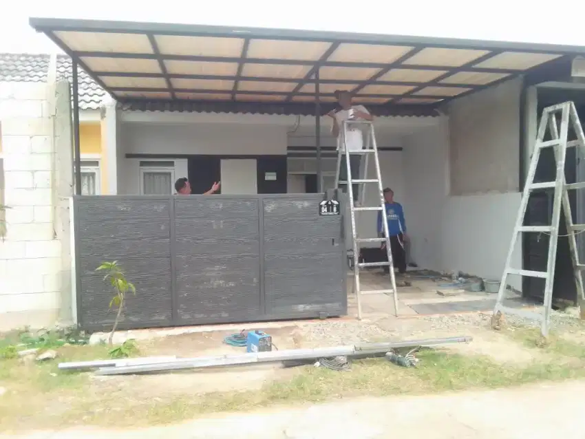 01 kanopi atap upvc alderon singgle layer