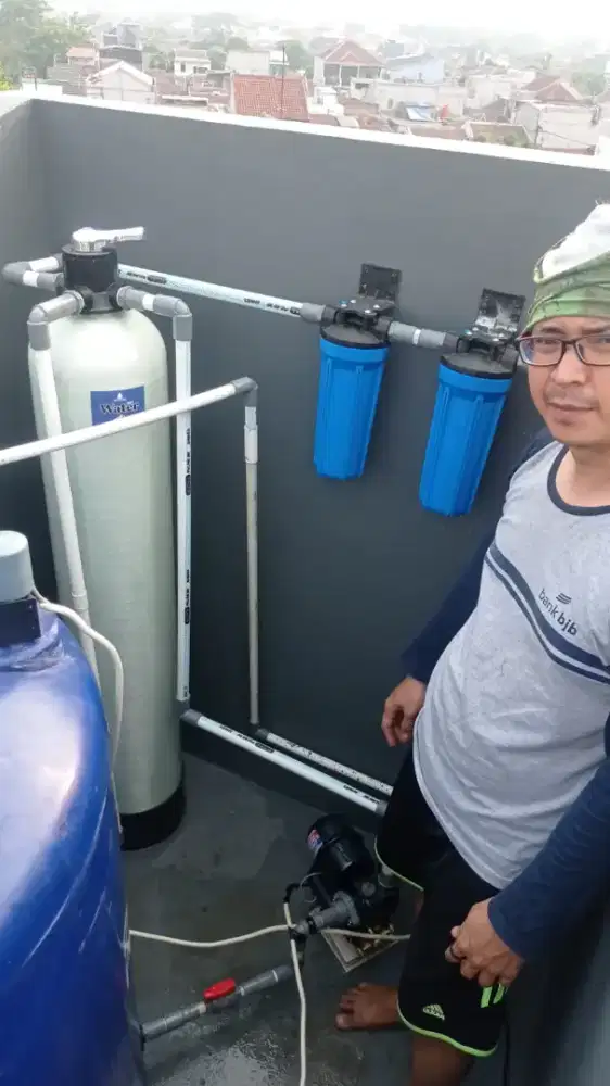 Filter saringan air Kuningan berminyak keruh zat kapur bau karat dll