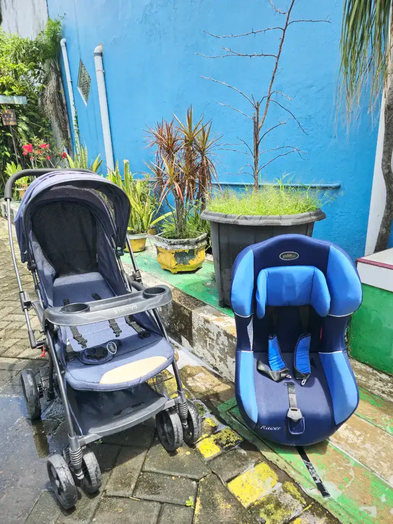 Jual  cepat stroller dan car seat bayi