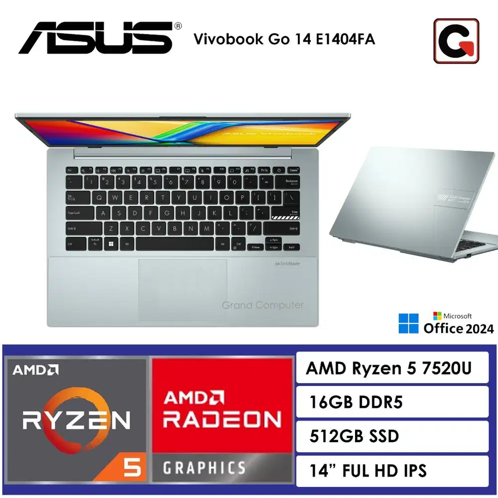ASUS VIVOBOOK GO RYZEN 5 16GB