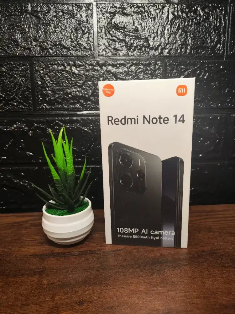 XIAOMI REDMI NOTE 14 4G 8/256 BLACK BARU SEGEL RESMI