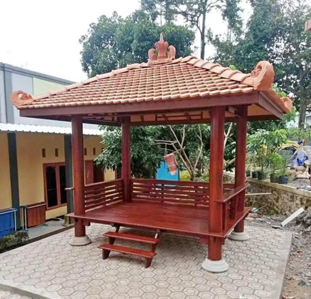 gasebo kayu mahoni uk 3x2m
