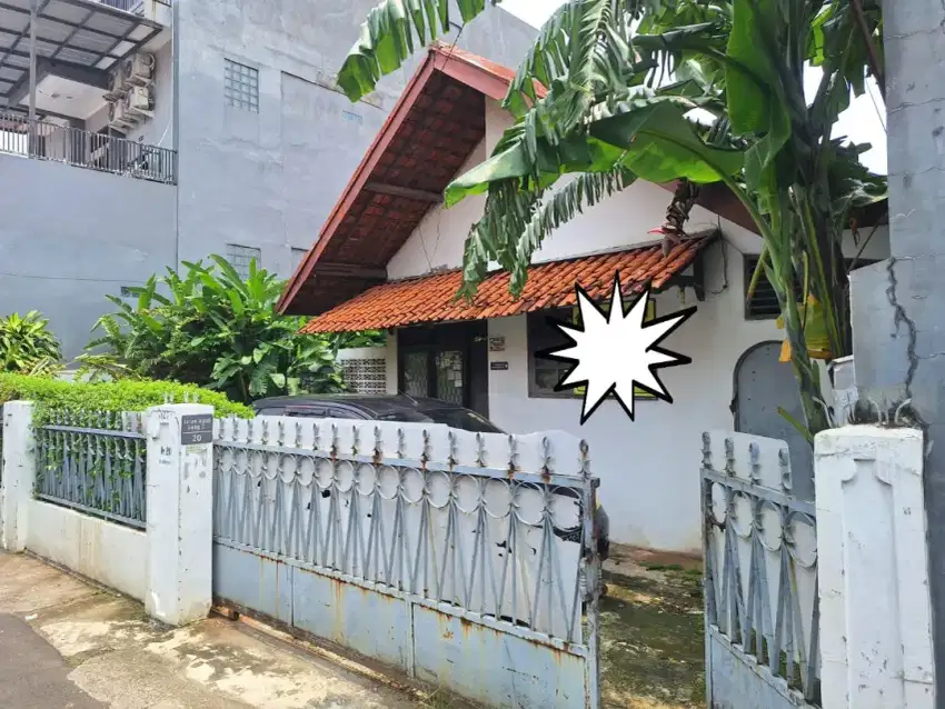 Dijual Rumah Lahan Besar Harga Murah di Pejaten Jaksel