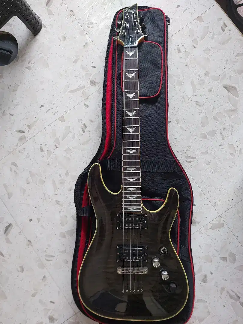 Gitar Original Schecter Omen Extreme Bekas Upgrade maksimal