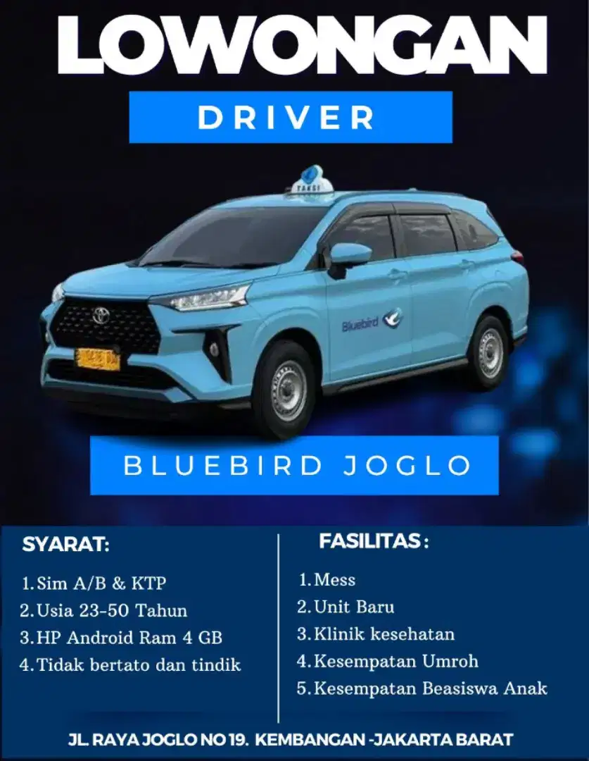 DIBUTUHKAN SUPIR SEBANYAK 15 ORANG
