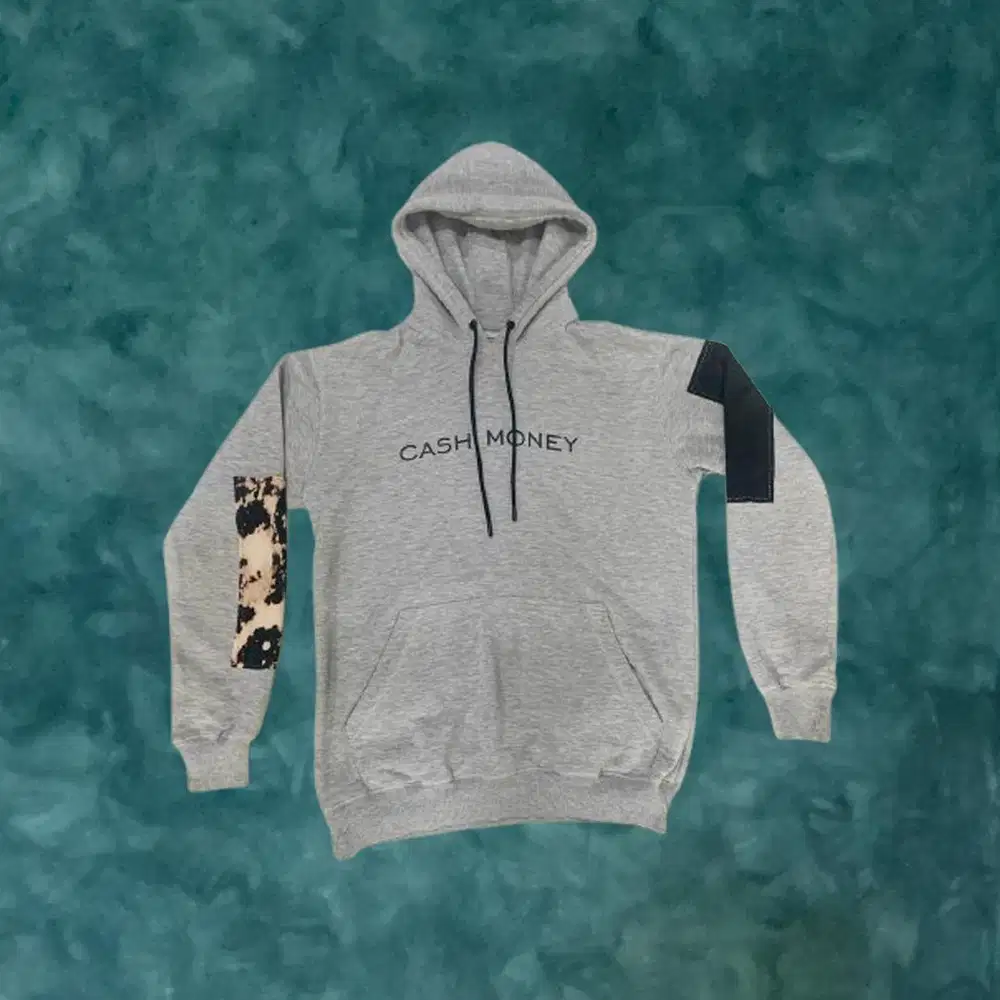 Hoodie Basic Reworked Reguler Gray, Jaket Hoodie Pria, Sweater Baju