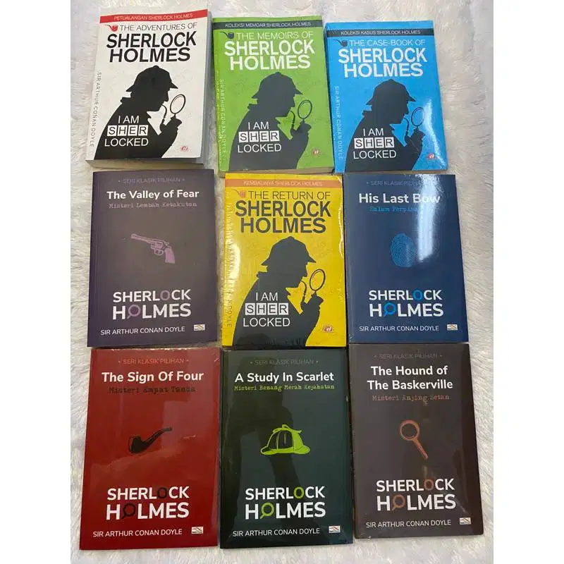 Preloved Buku Sherlock Holmes Series 1-9 (Indonesia) – Koleksi Lengkap