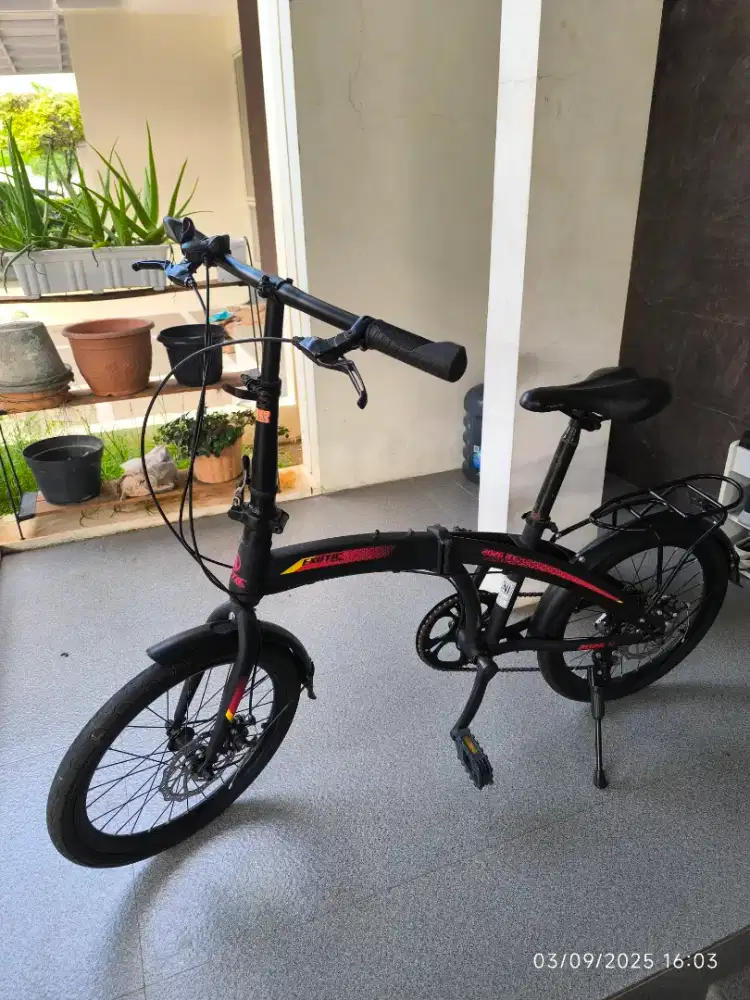 Sepeda Lipat Exotic 2026 RX Black Red
