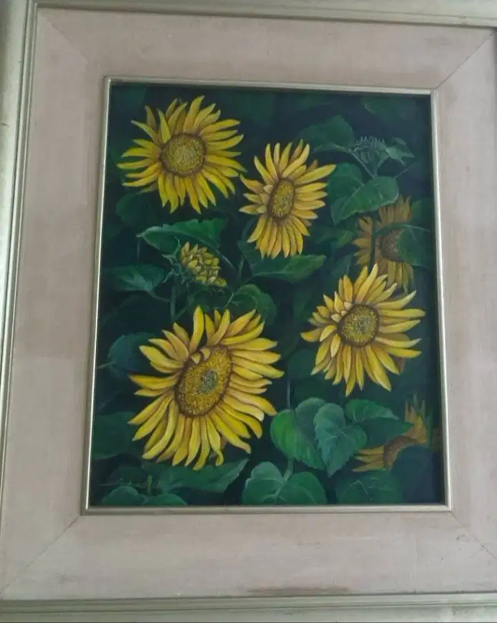 Lukisan tangan bunga