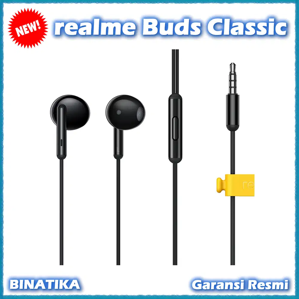 Baru - Headset Earphone realme Buds Classic Original Resmi