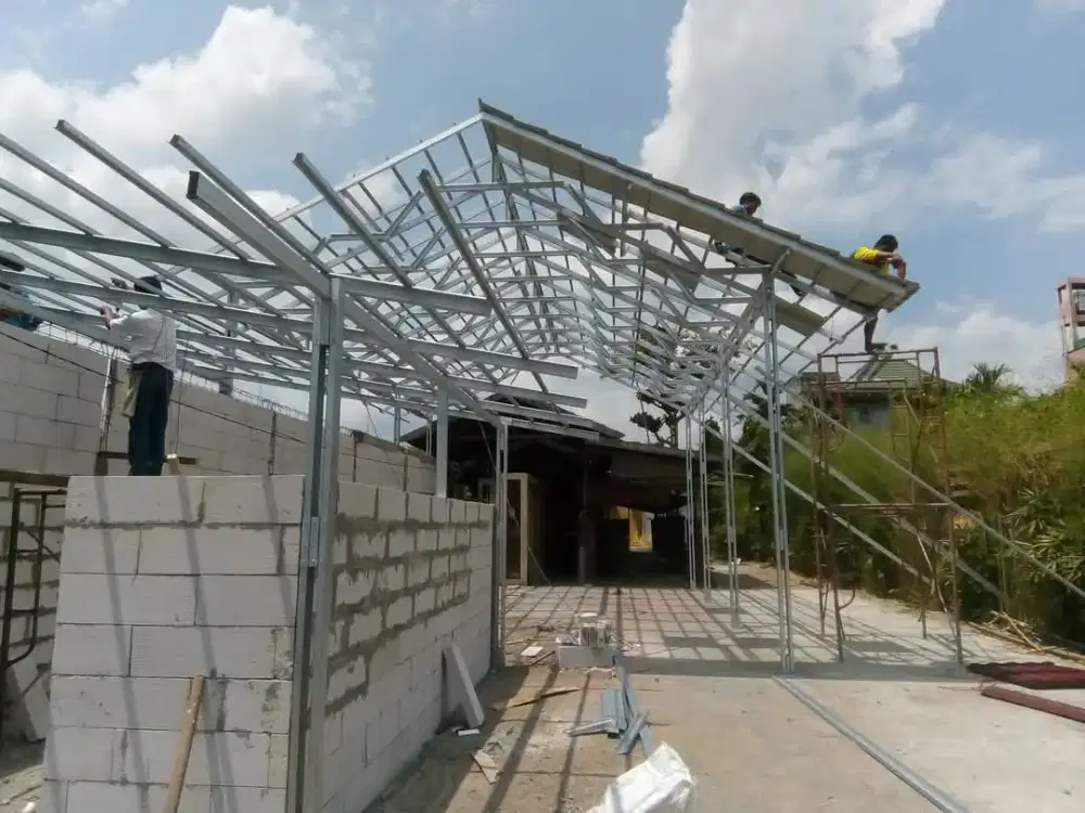 Kanopi dan atap bajaringan permeter