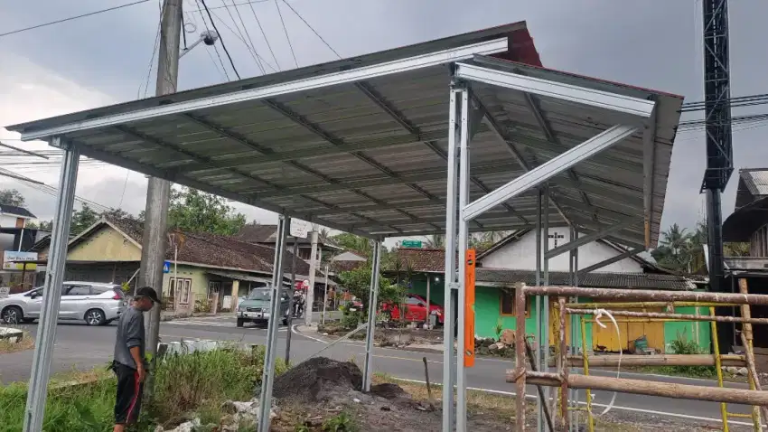 Bajaringan permeter kanopi dan renovasi