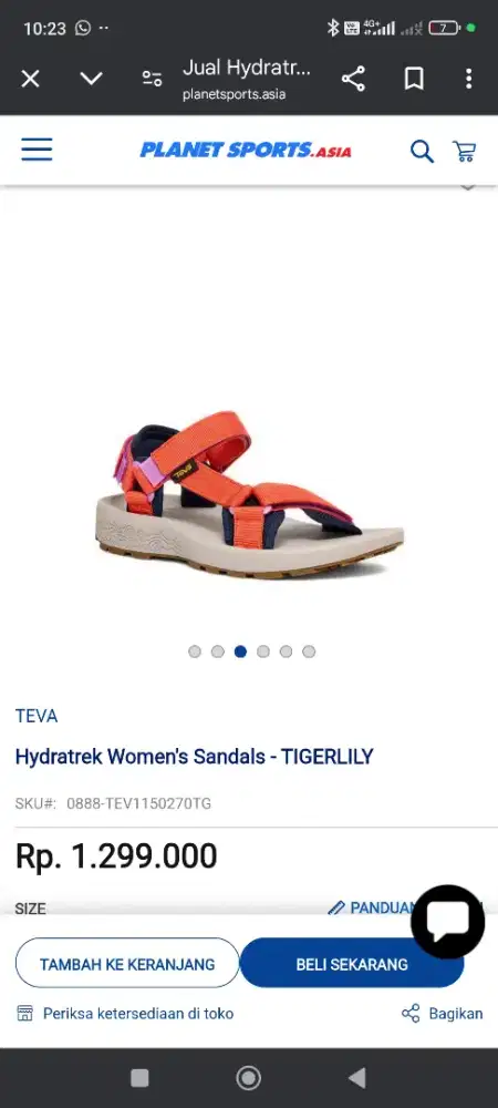 Sendal Teva - hydratek women's sandals - tigerlily