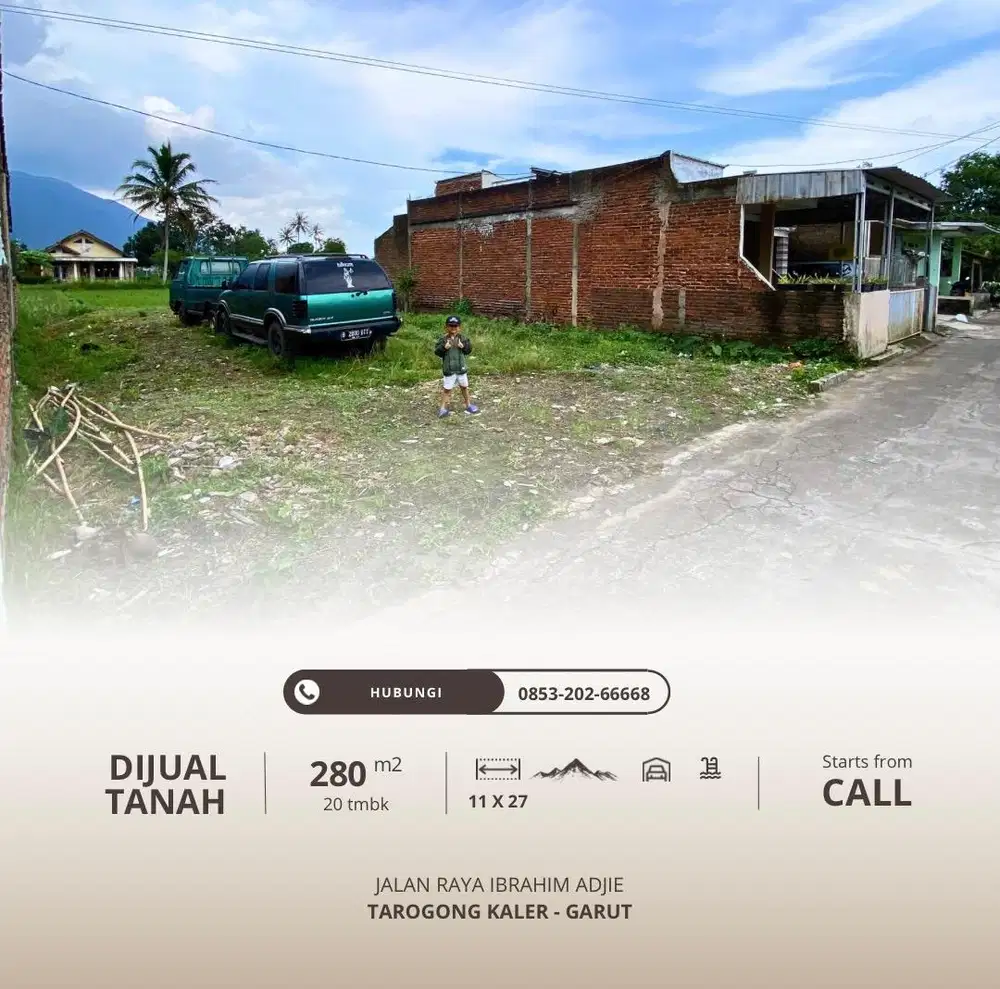 DIJUAL CEPAT TANAH DI JALAN RAYA IBRAHIM ADJIE GARUT