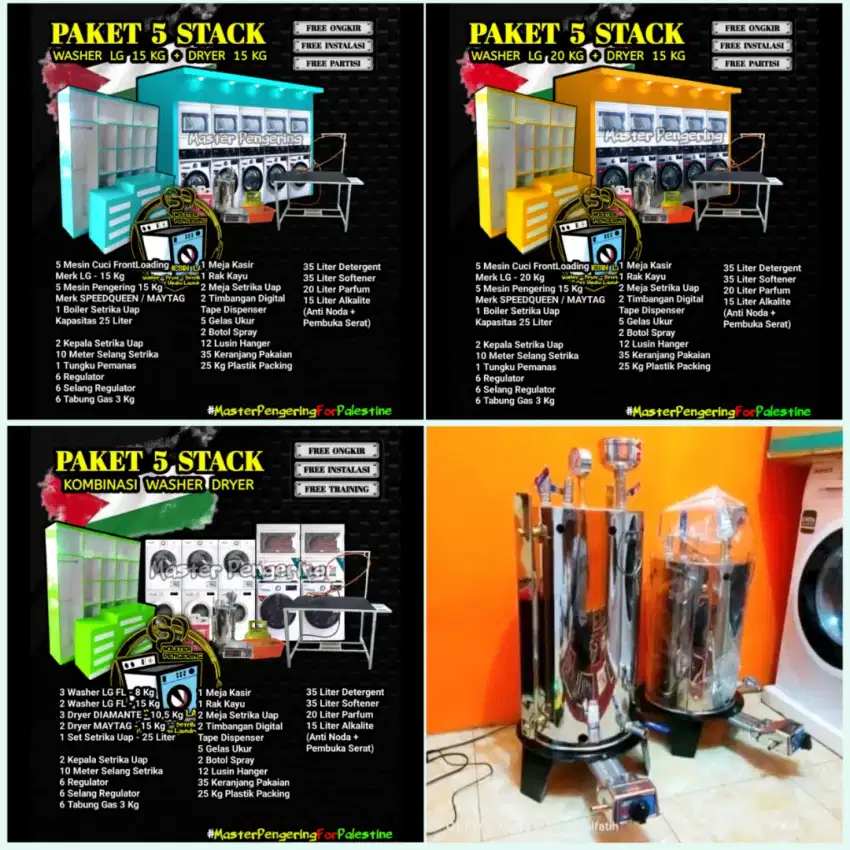 Mesin Laundry / Paket Lengkap Usaha Laundry