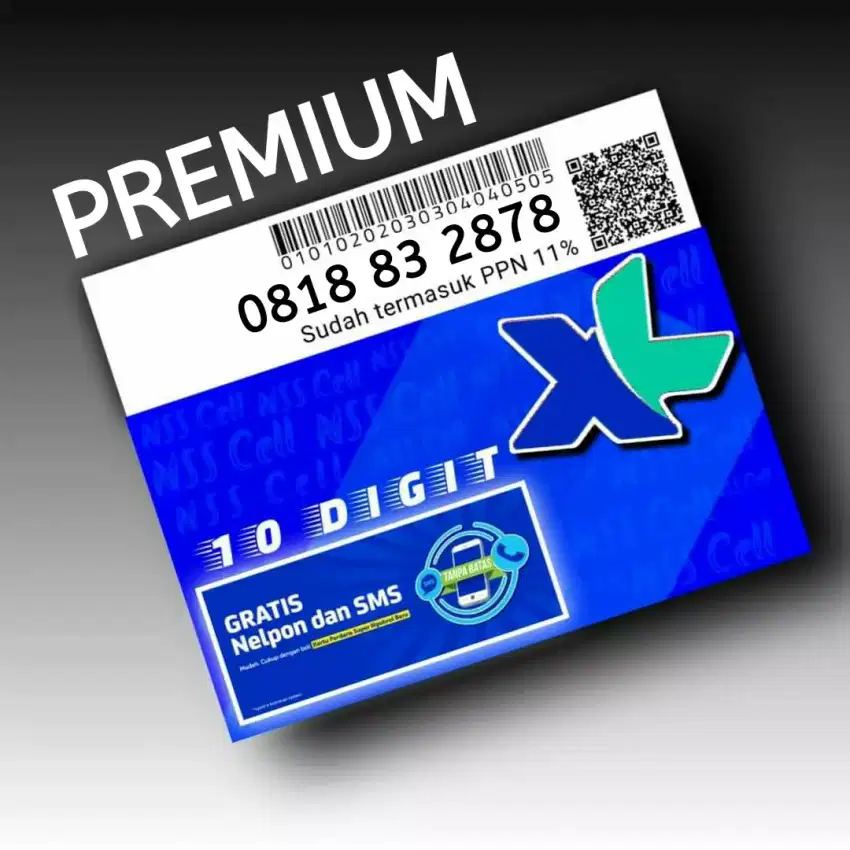Nomor cantik XL axiata 10 digit OBIB B3 2878